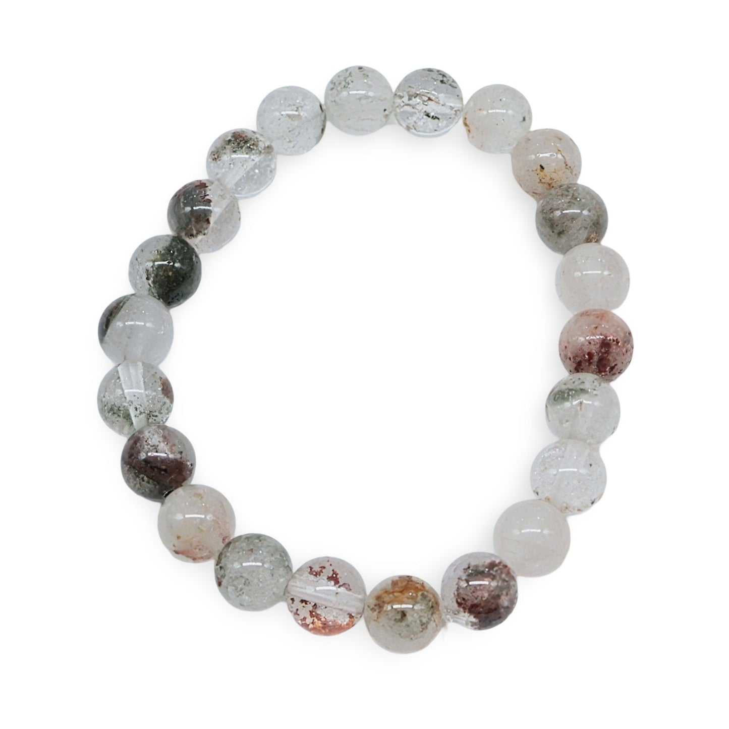 Bracelet - Phantom Quartz (Green Lodolite) - 8mm