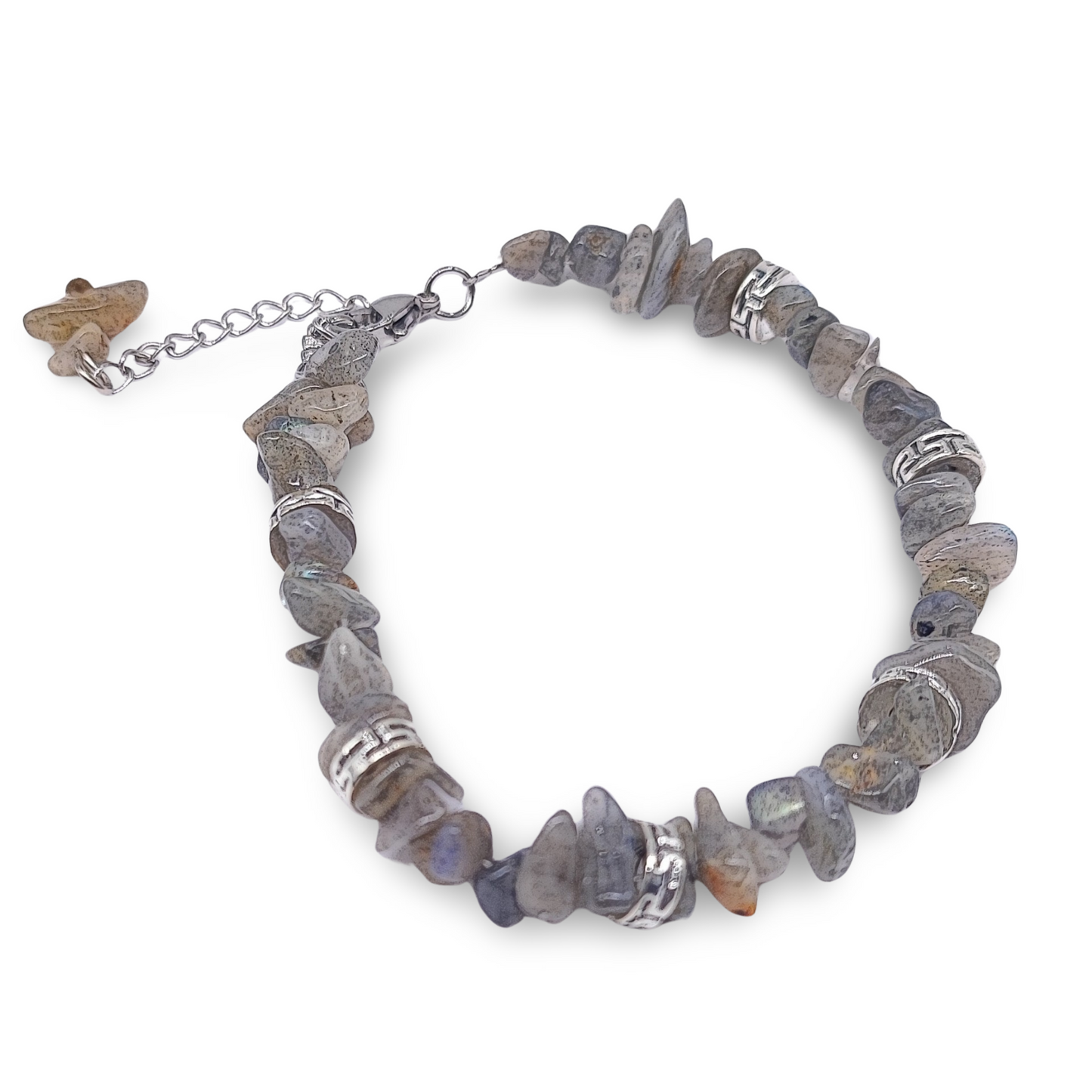 Bracelet - Labradorite - Chips - Adjustable