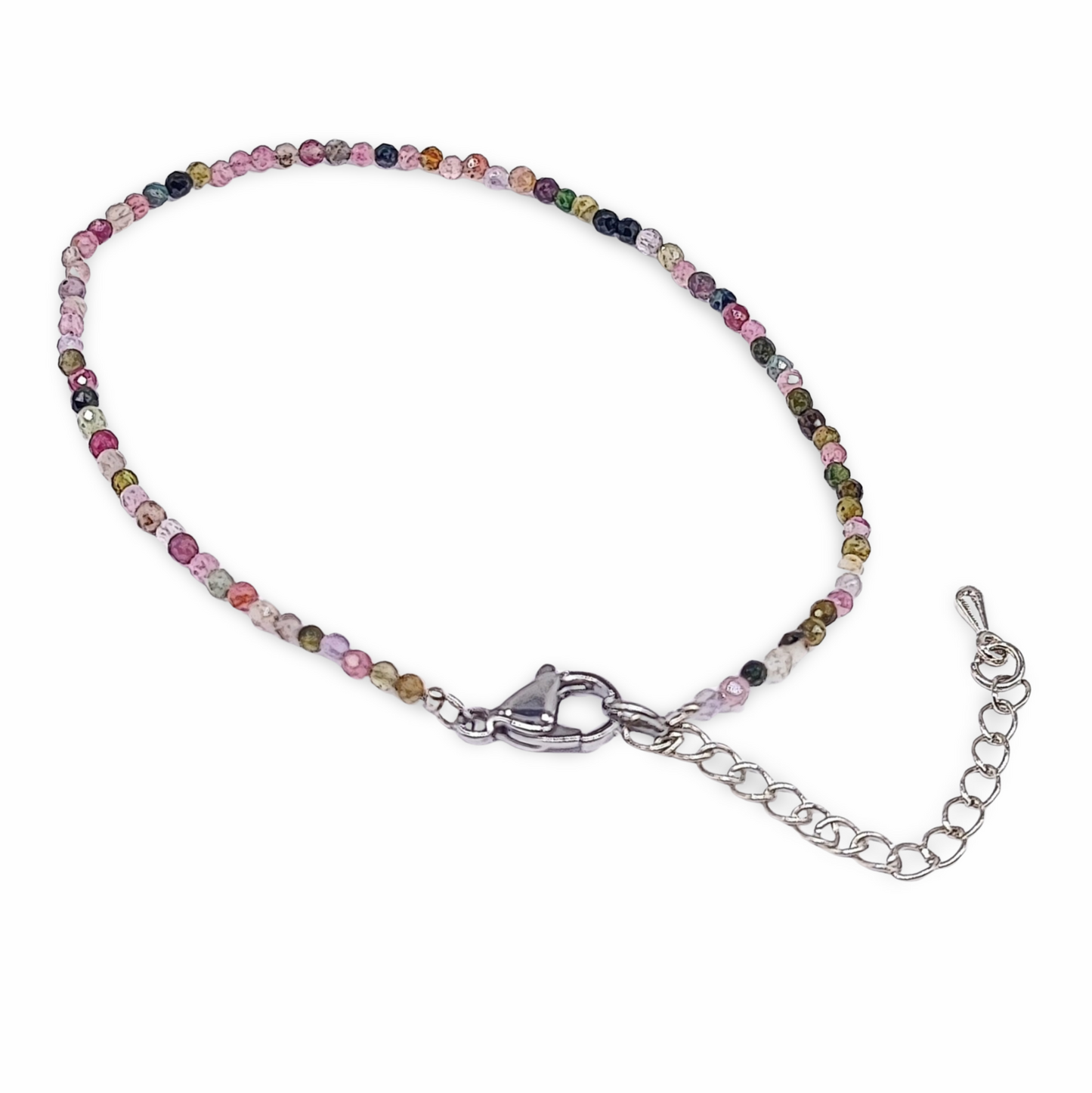 Bracelet - Mixed Tourmaline - Faceted - 2mm