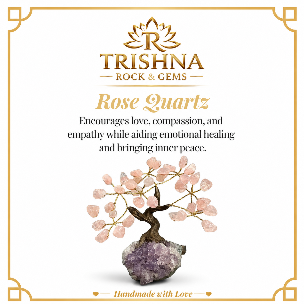 Rose Quartz Crystal Tree