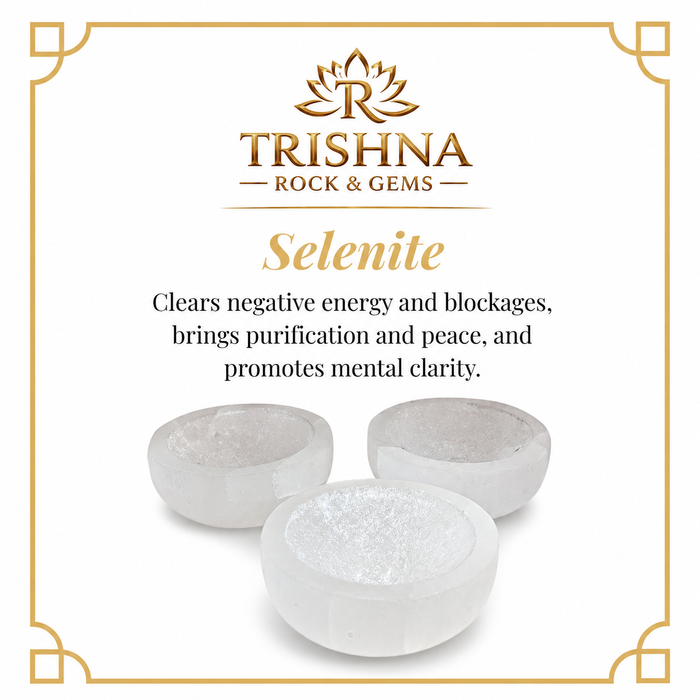 Selenite crystals and home decor