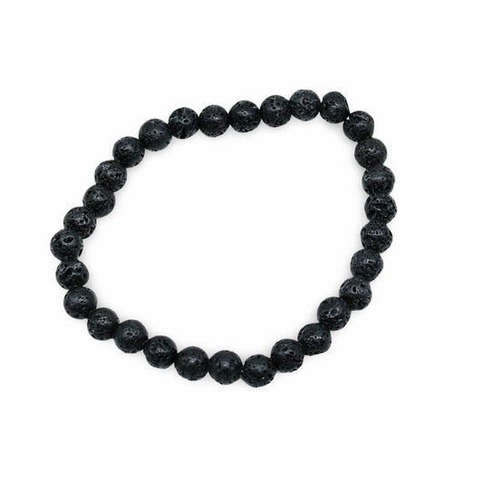Bracelet - Lava Stone - 6mm