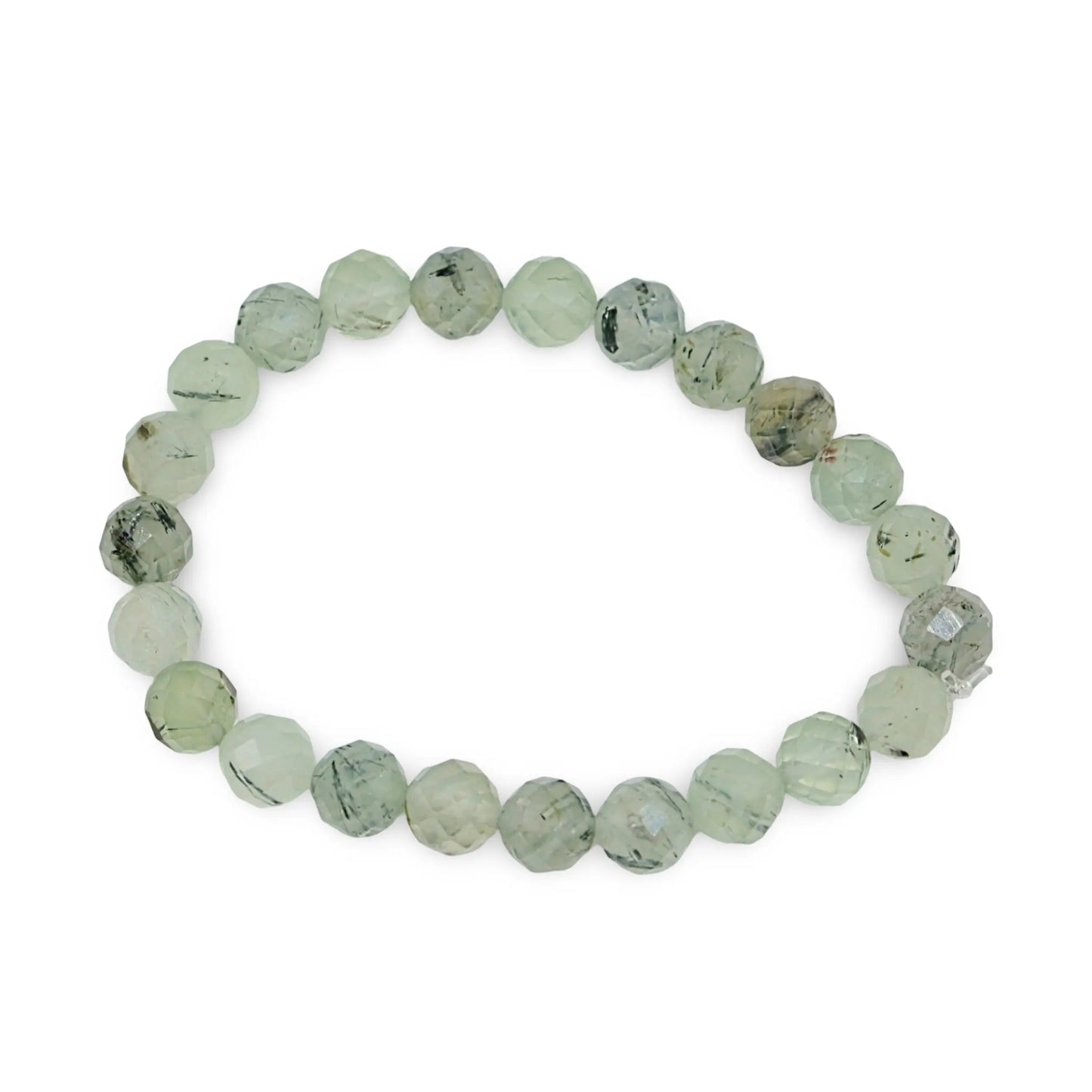 Bracelet - Facetted Prehnite - 8mm
