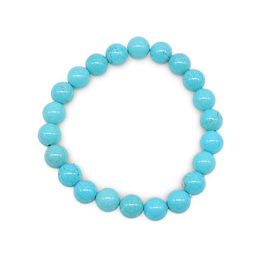 Bracelet - Blue Howlite - 8mm