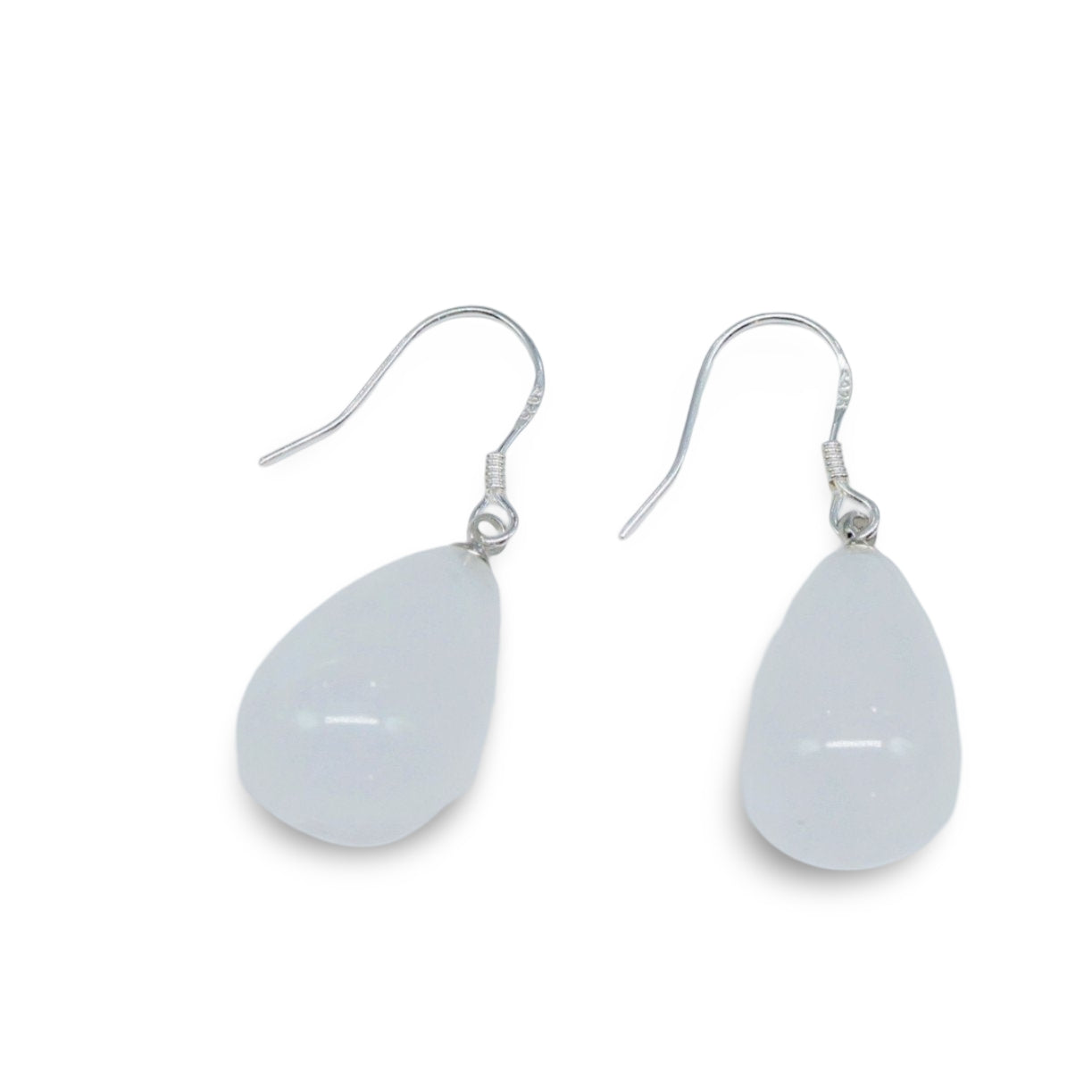 Earring - Natural Stone with 925 Sterling Silver Earring Hooks