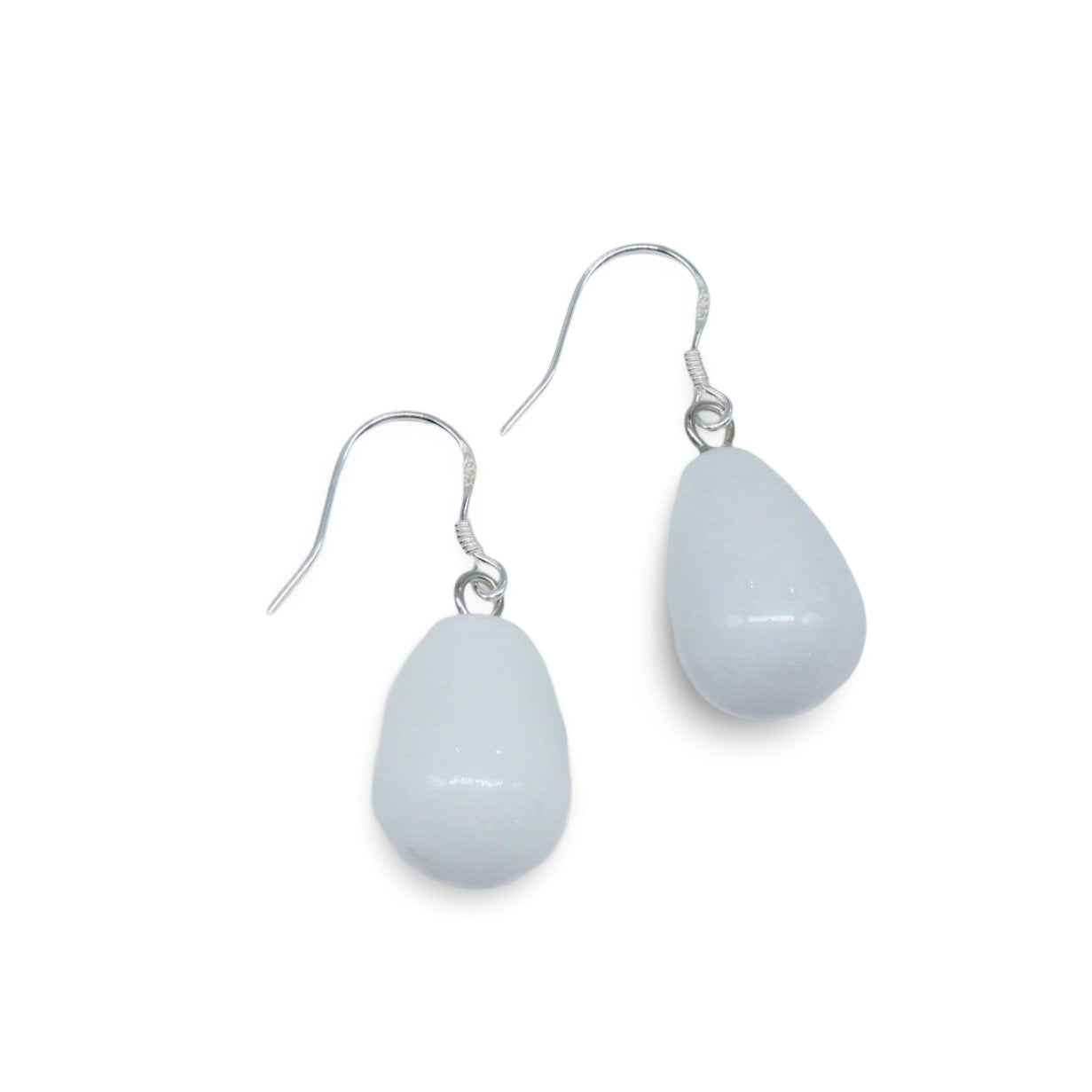 Earring - Natural Stone with 925 Sterling Silver Earring Hooks