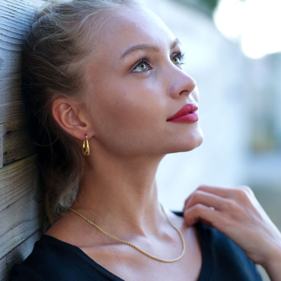 ULYANA: Rope Chain Gold Necklace - 20 Inches