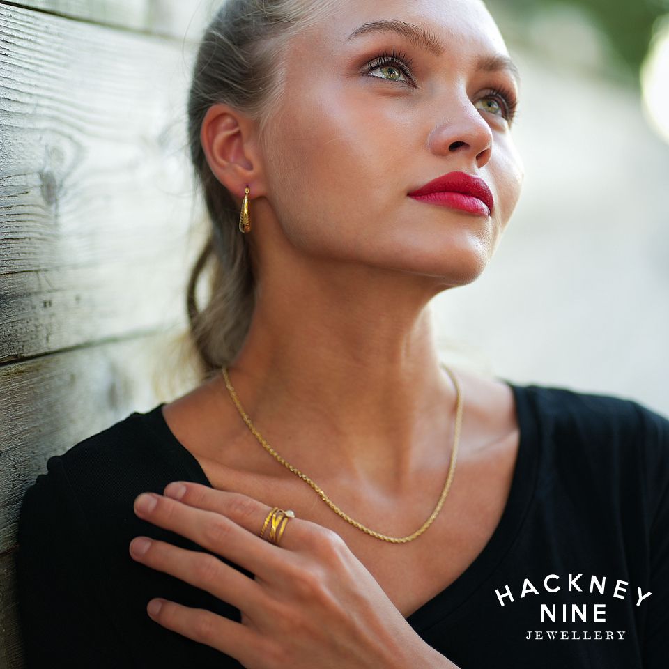 ULYANA: Rope Chain Gold Necklace - 28 Inches