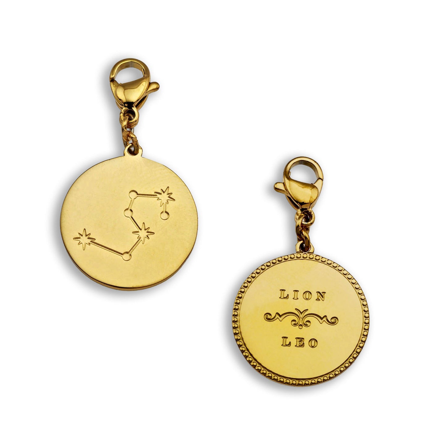 ZODIAC CONSTELLATION Double Sided Charm