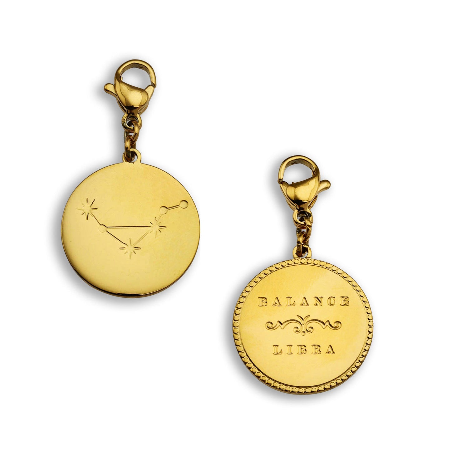 ZODIAC CONSTELLATION Double Sided Charm