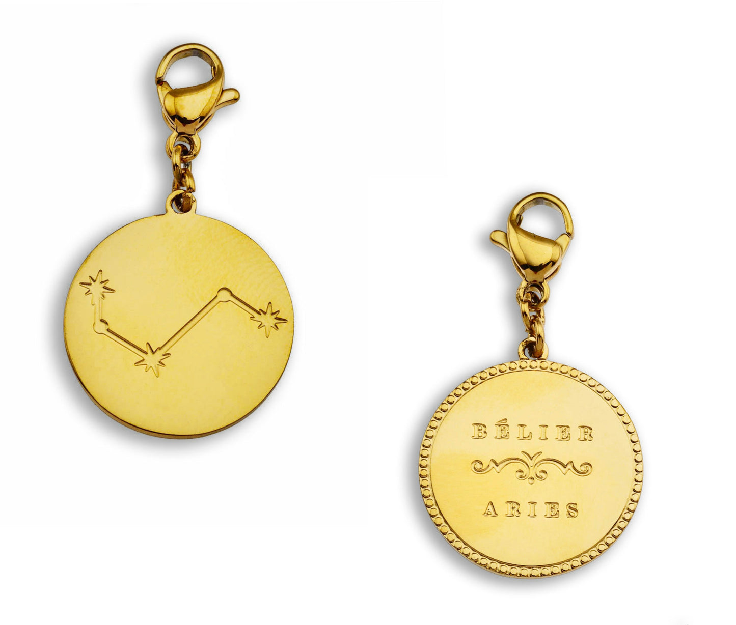 ZODIAC CONSTELLATION Double Sided Charm