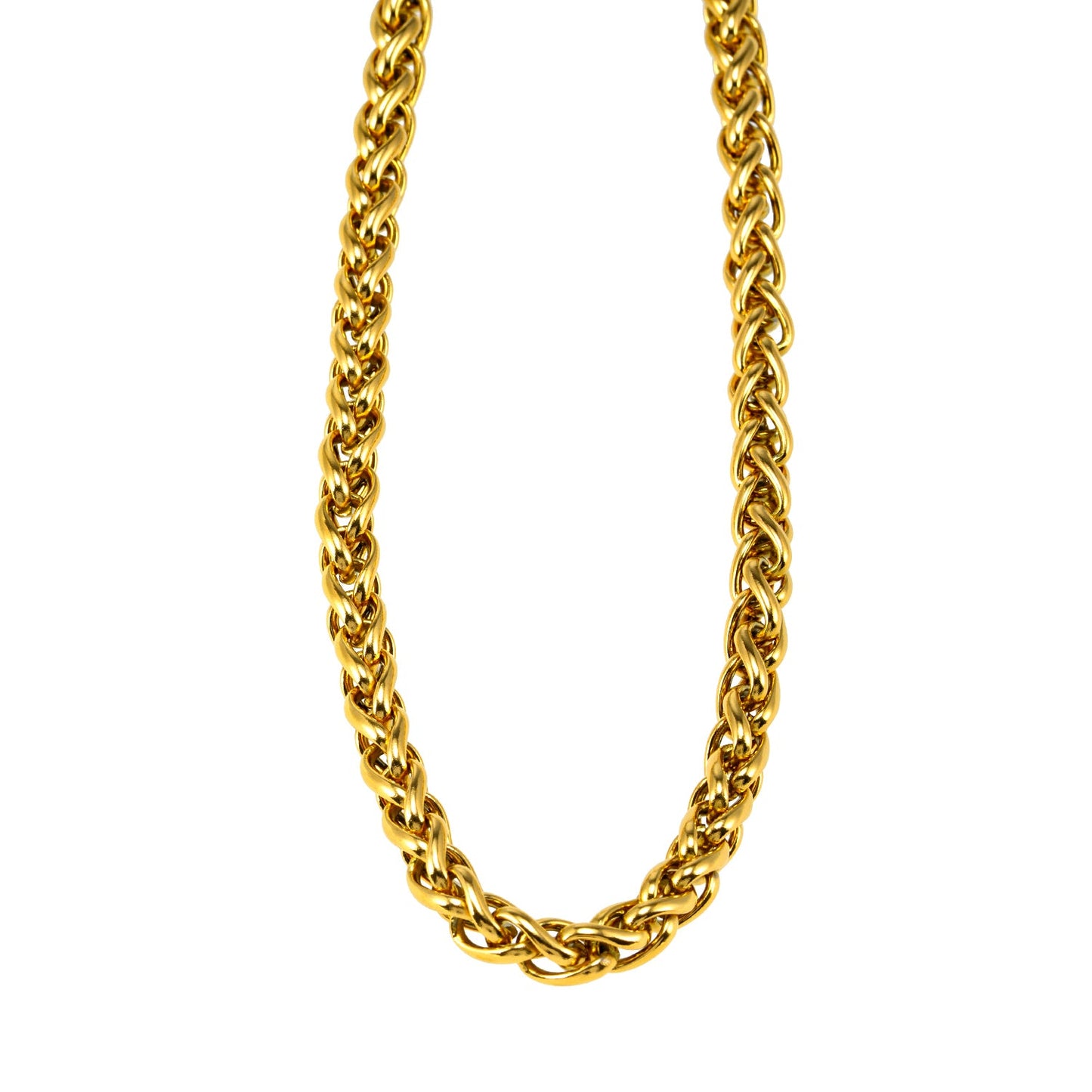 Style ABBOT: Interwoven Oval Hoop Chunky Necklace