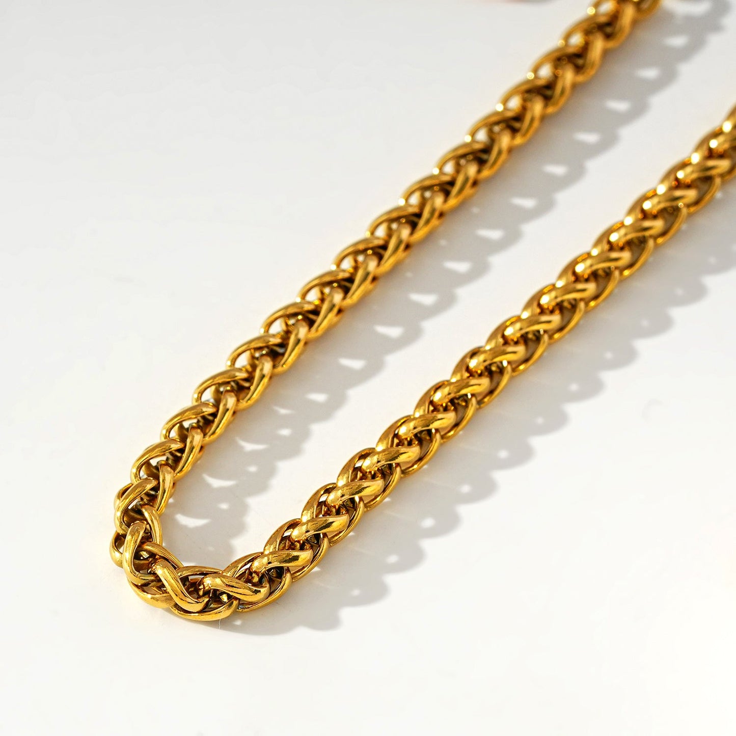 Style ALBANY: Chunky Gold Chain Bracelet