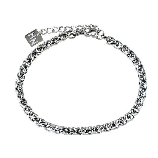 ALDWYCH: Unisex Chunky Silver Bracelet - Bold, Stylish & Versatile.