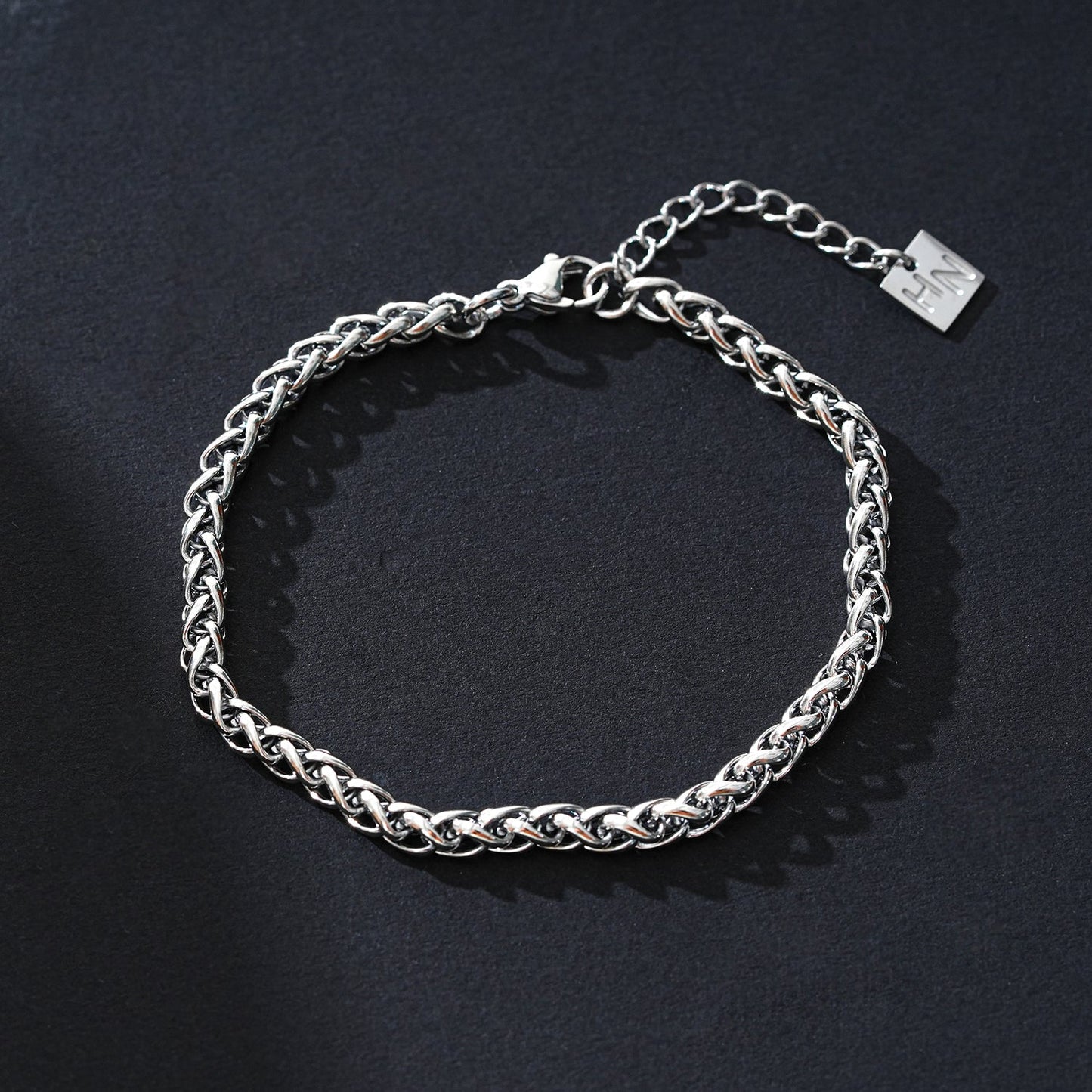 ALDWYCH: Unisex Chunky Silver Bracelet - Bold, Stylish & Versatile.