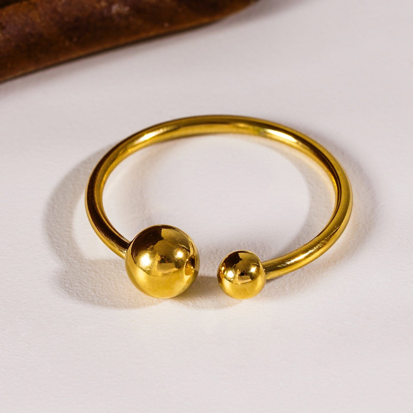ALTHEA: Contemporary Essential Ring with Ball Beads