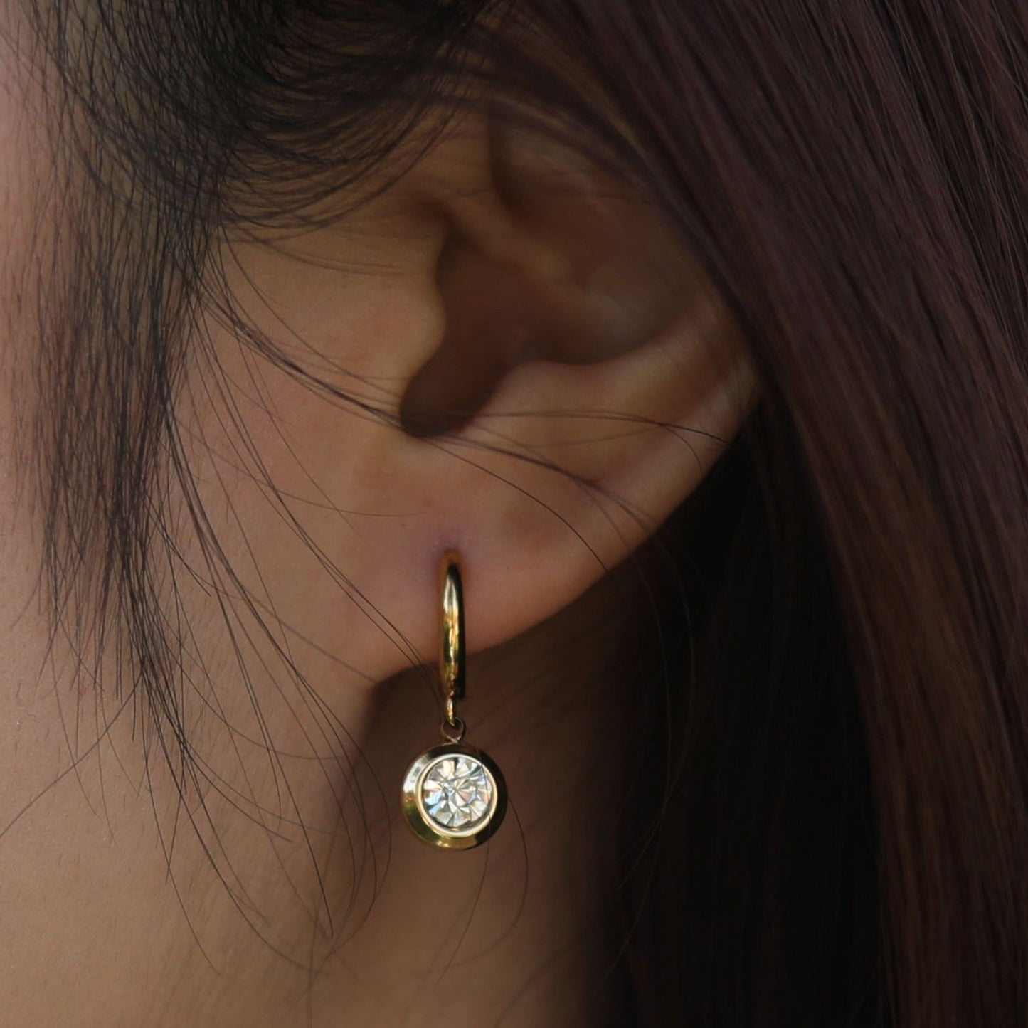 ARTI Zirconia Hoop Earrings