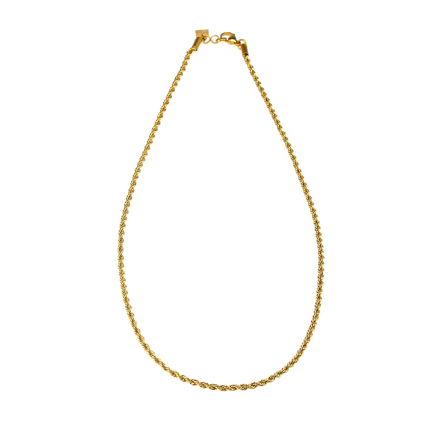 BALHAM: Rope Chain Textured Gold Necklace