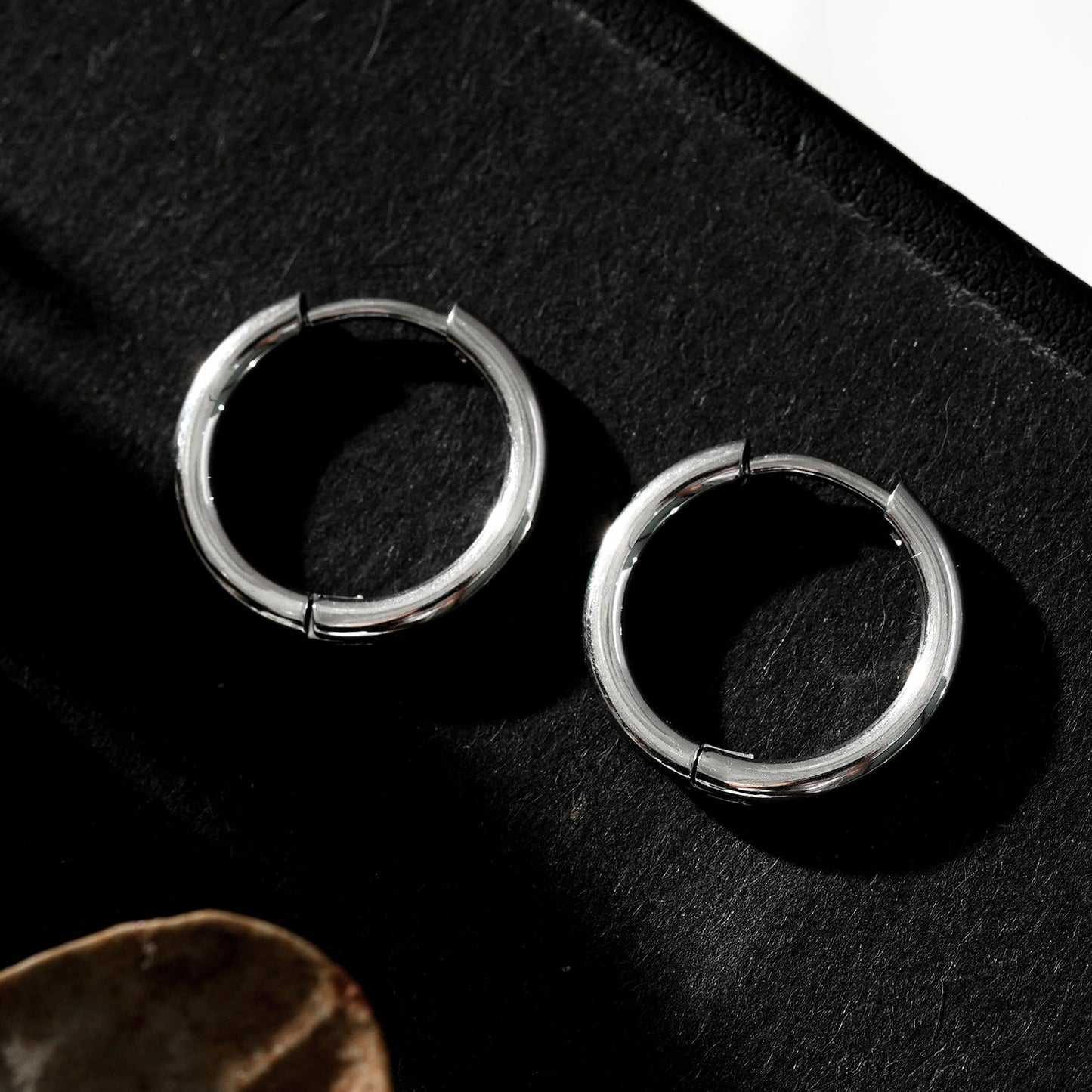 BIANCA Silver: Classic Essential Everyday Basic Round Silver Hoops. Available in 7 Sizes - 1cm to 6cm