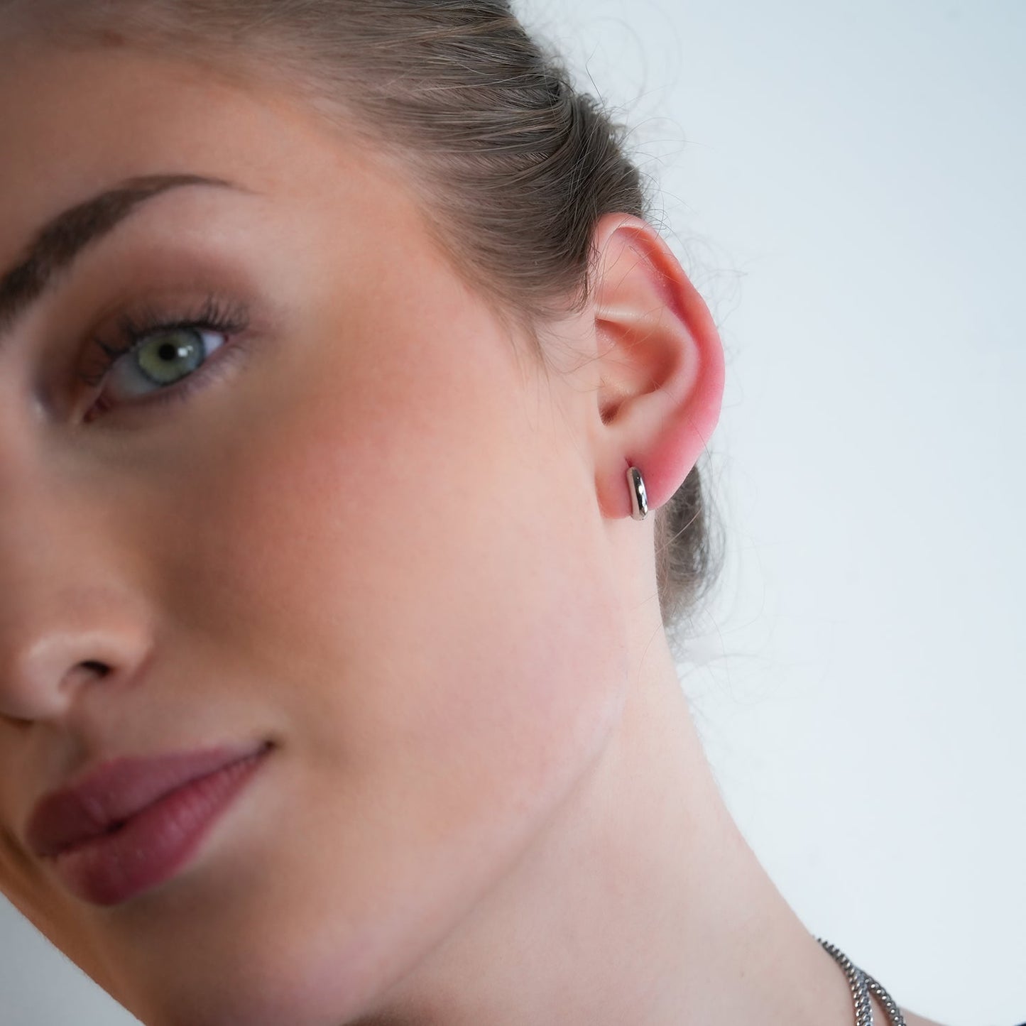 BOCHUM: Barely There, But Beautifully Noticeable Tiny Hoops in Silver