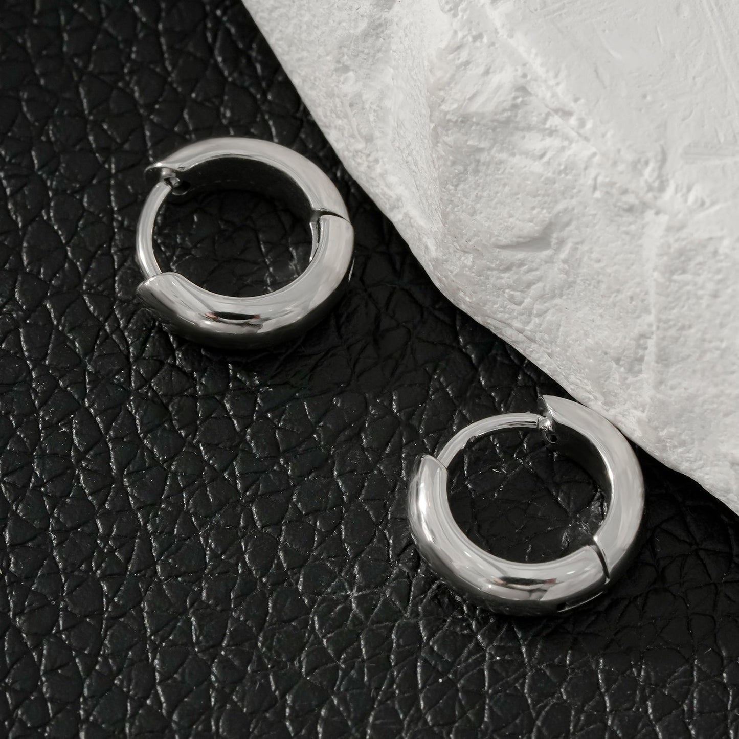 BOCHUM: Barely There, But Beautifully Noticeable Tiny Hoops in Silver