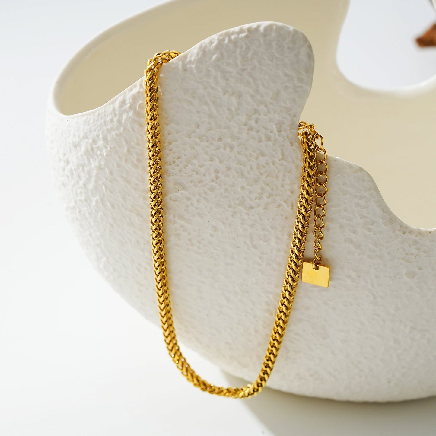 BRIELLA LG: Cuban Link Chain Gold Anklet