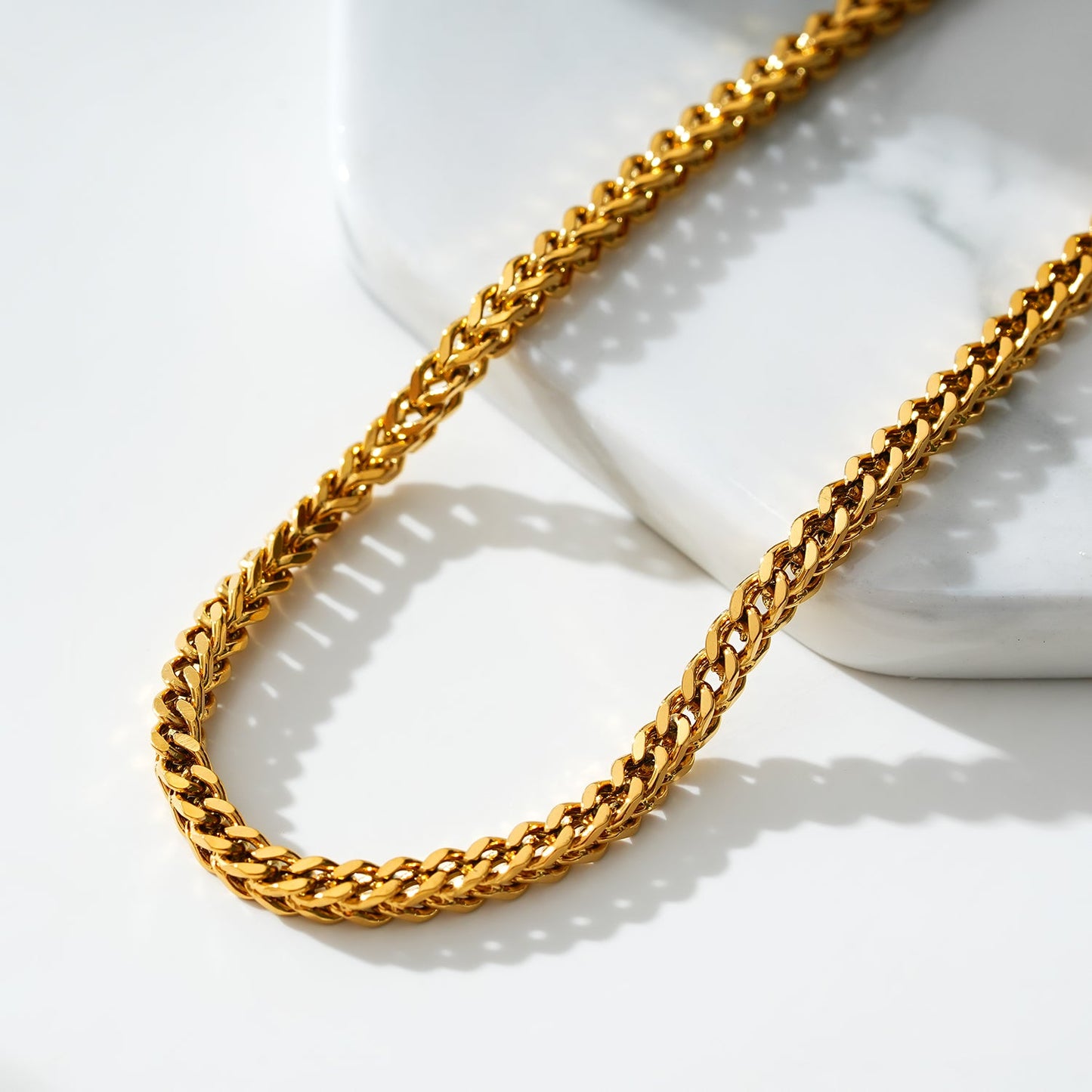 BRIELLA LG: Cuban Link Chain Gold Anklet