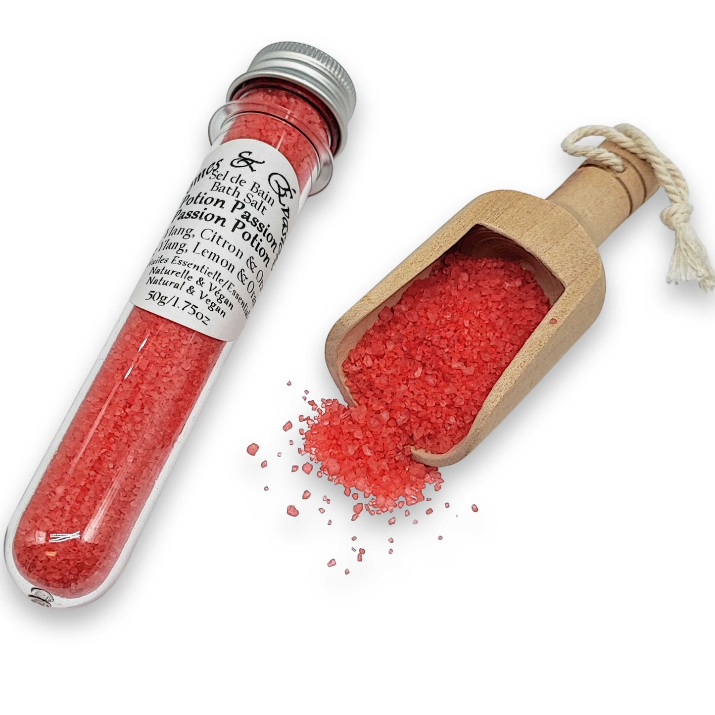 Bath Salt -Passion Potion -Ylang Ylang, Lemon & Orange Essential Oil