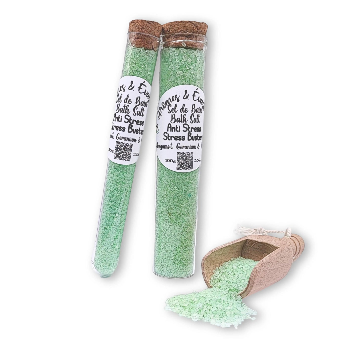 Bath Salt -Stress Buster Potion -Bergamot, Geranium & Vetiver Essential Oils