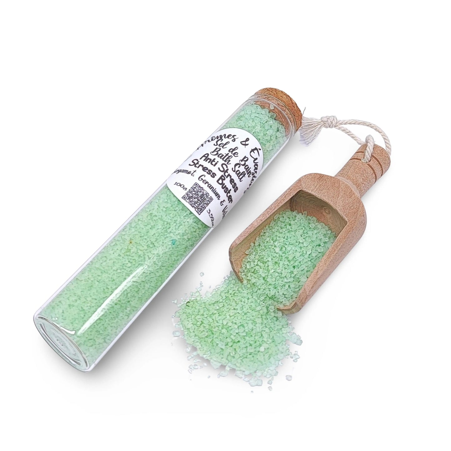 Bath Salt -Stress Buster Potion -Bergamot, Geranium & Vetiver Essential Oils