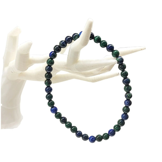 Bracelet -Azurite & Malachite -4mm