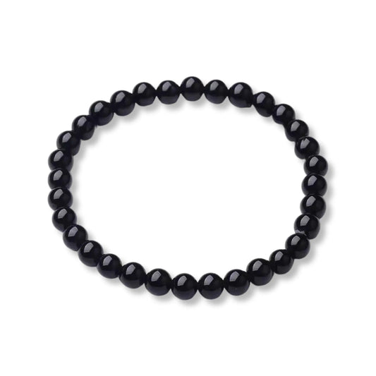 Bracelet - Black Agate - 6mm