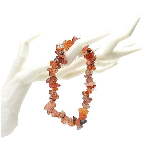 Bracelet - Carnelian & Red Agate - Chips