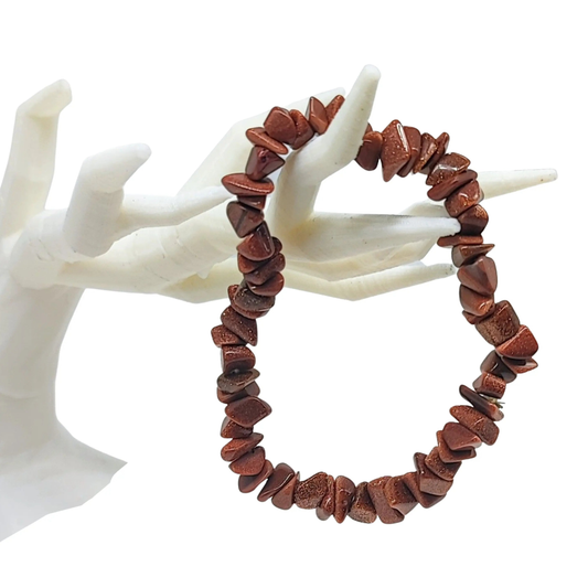 Bracelet -Goldstone -Chips