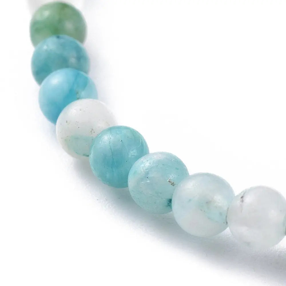 Bracelet -Hemimorphite with Hematite -2mm