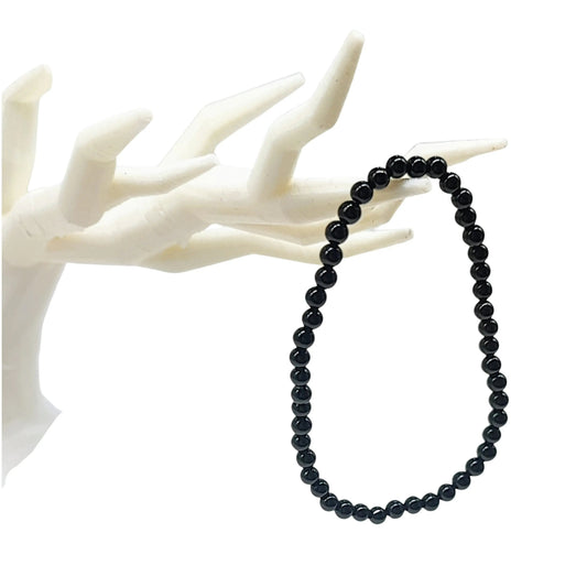 Bracelet -Black Onyx -4mm