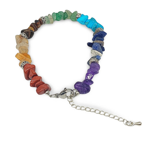 Bracelet - Adjustable - 7 Chakras - Chips
