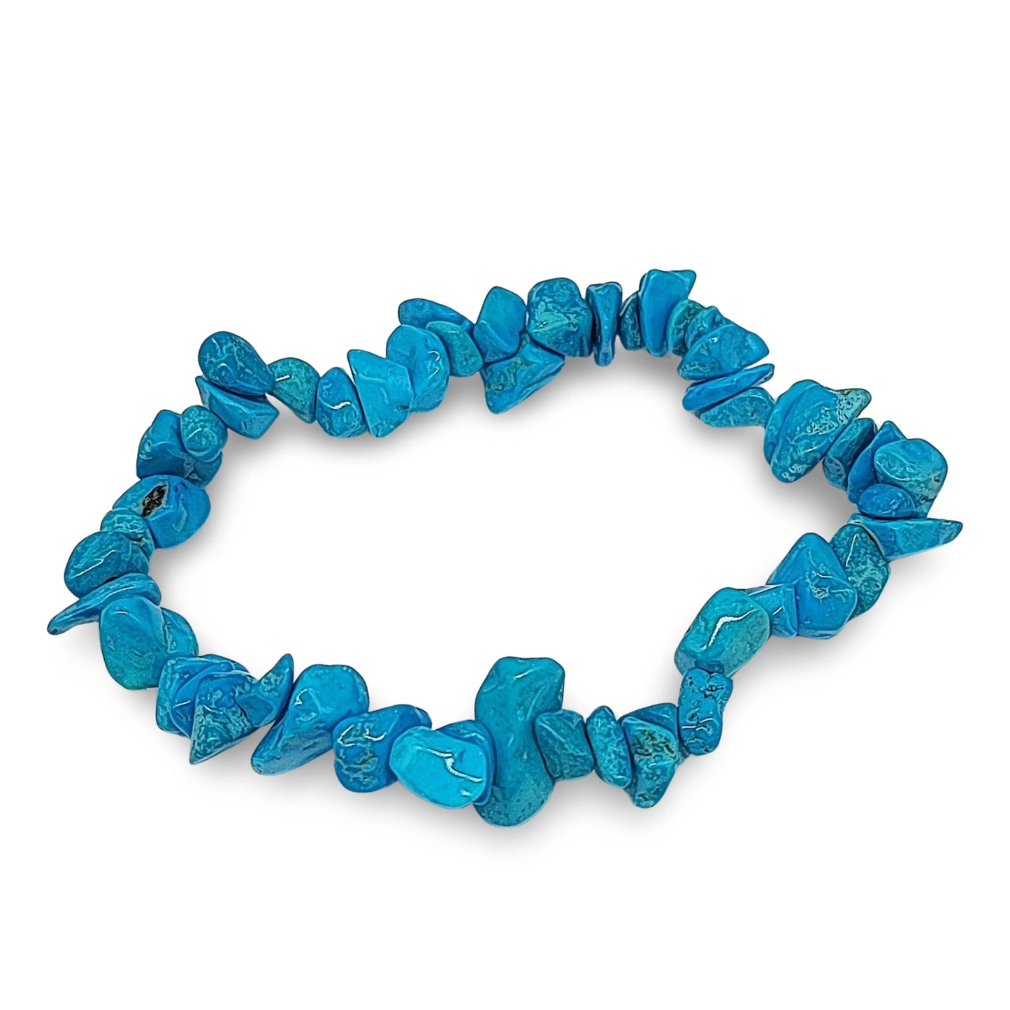 Bracelet -Blue Howlite -Chips