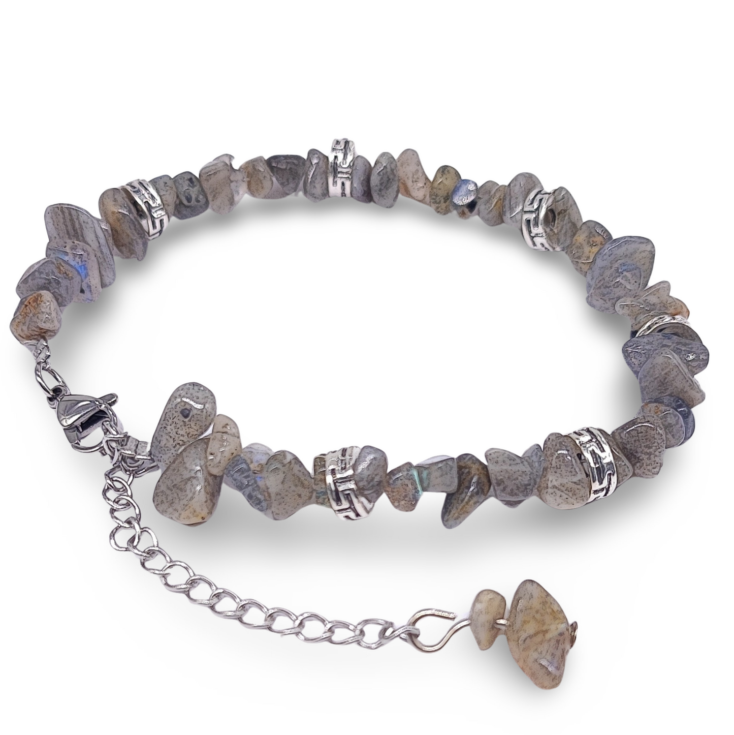 Bracelet - Labradorite - Chips - Adjustable