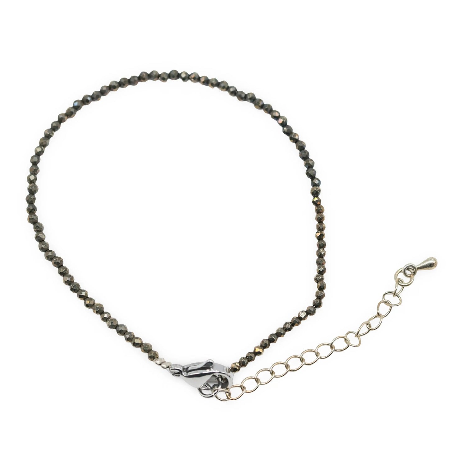 Bracelet - Pyrite -Faceted - 2mm