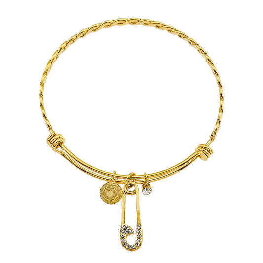 CHRISTINA: Charms Adorned Gold Bracelet