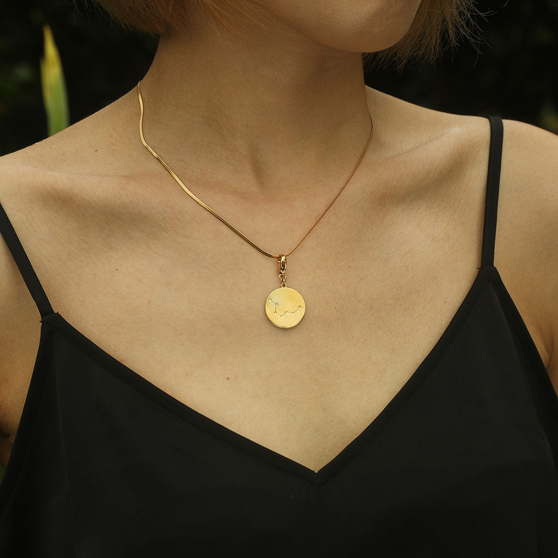 ZODIAC CONSTELLATION Double Sided Charm