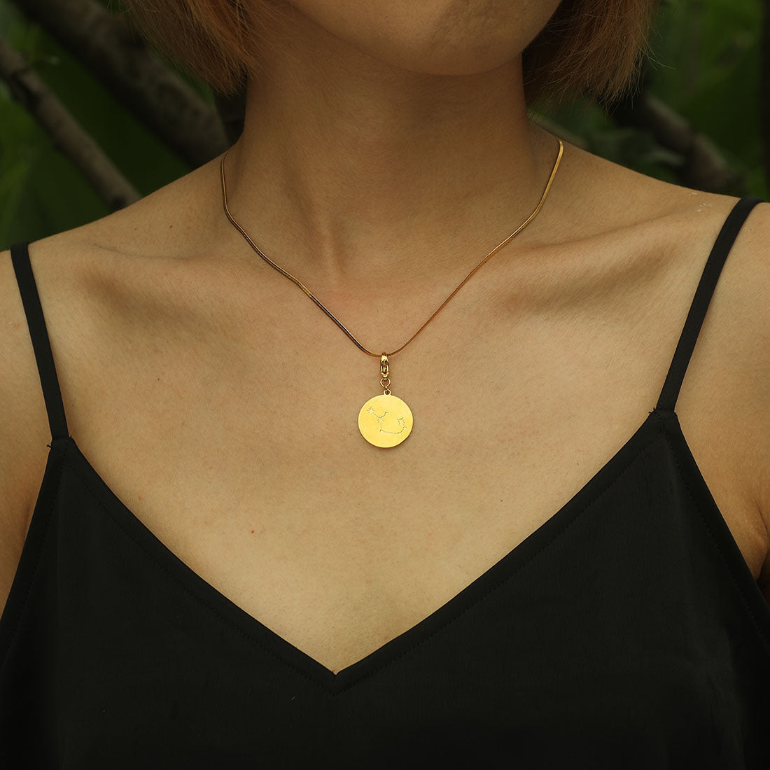 ZODIAC CONSTELLATION Double Sided Charm