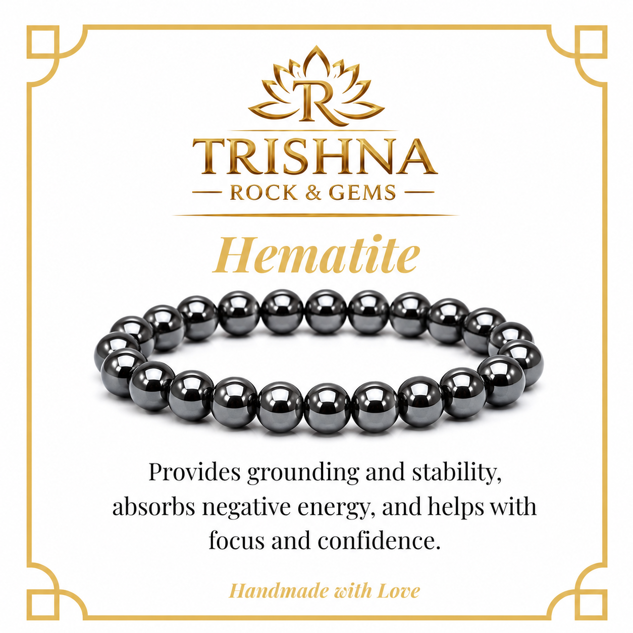 Bracelet en hématite
