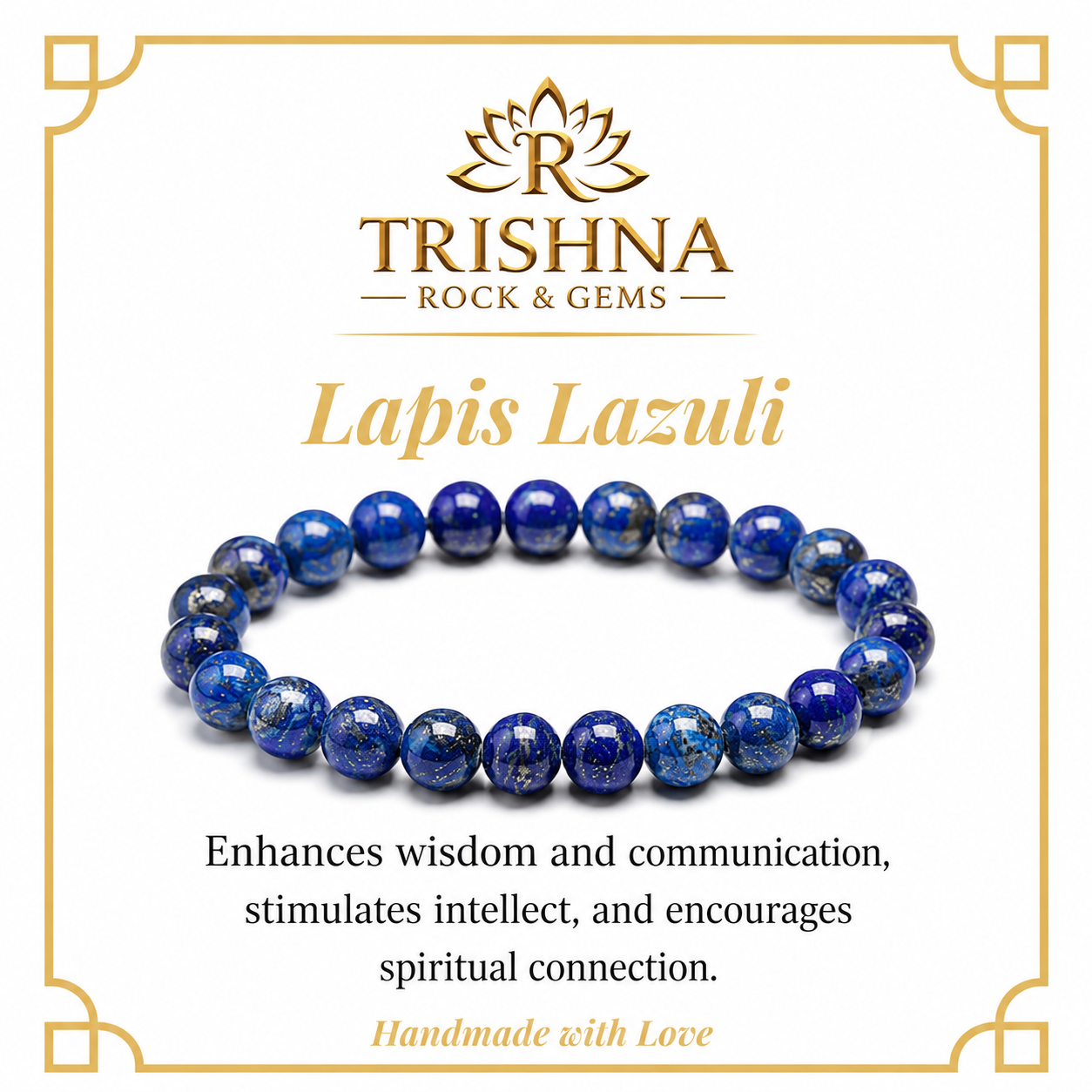 Bracelet en Lapis-lazuli