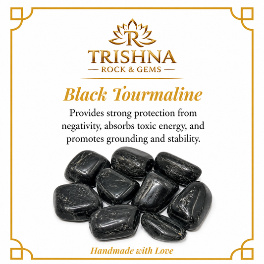 Black Tourmaline Tumbled Stone