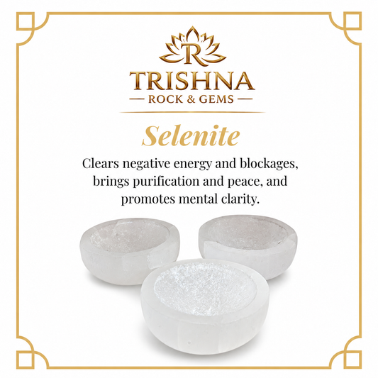 Selenite Bowl - Round