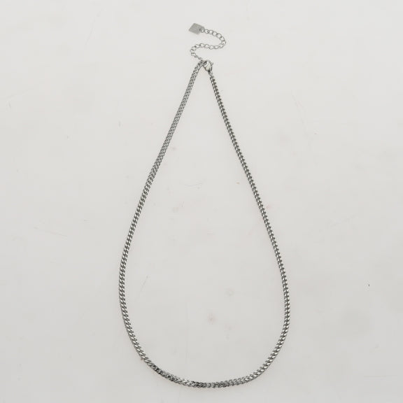 FARAH 28": Cuban Link Silver Chain Necklace