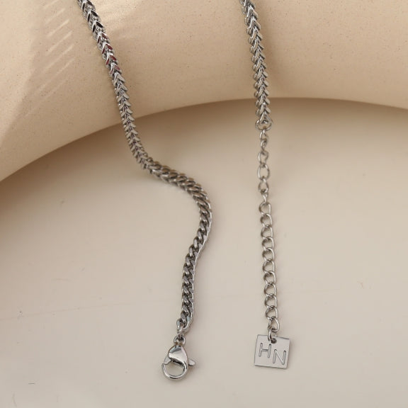 FARAH 24": Cuban Link Silver Chain Necklace