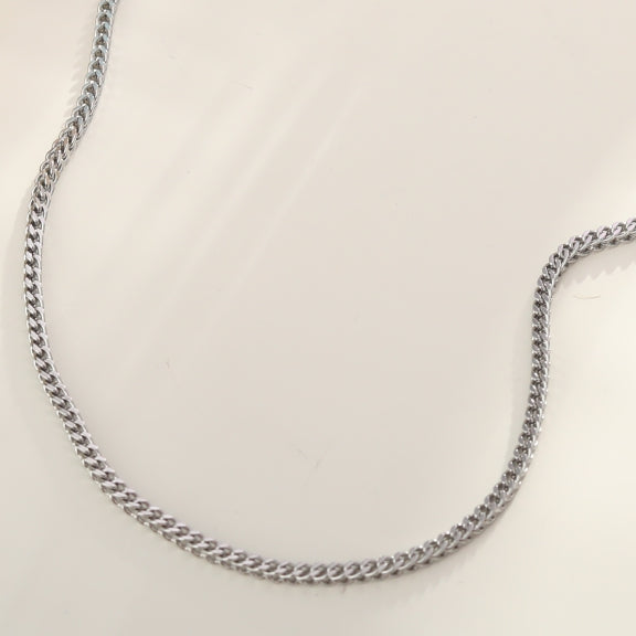 FARAH 16": Cuban Link Silver Chain Necklace